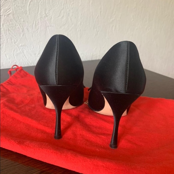 Authentic BALLY black satin shoes - Picture 4 of 6